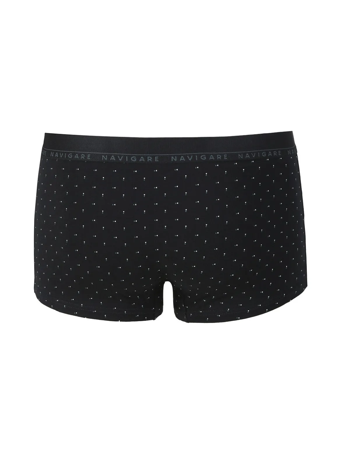 Navigare Boxer uomo in cotone con stampe - nero