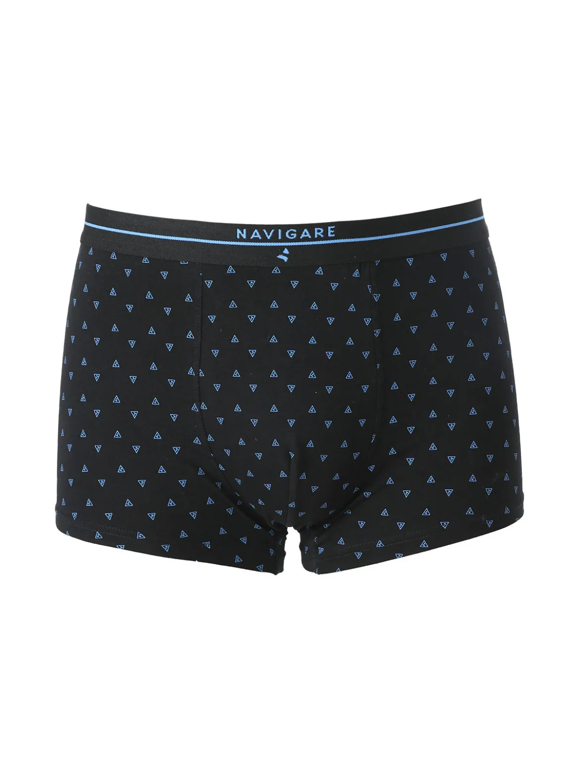 Navigare Boxer uomo in cotone con stampe - nero