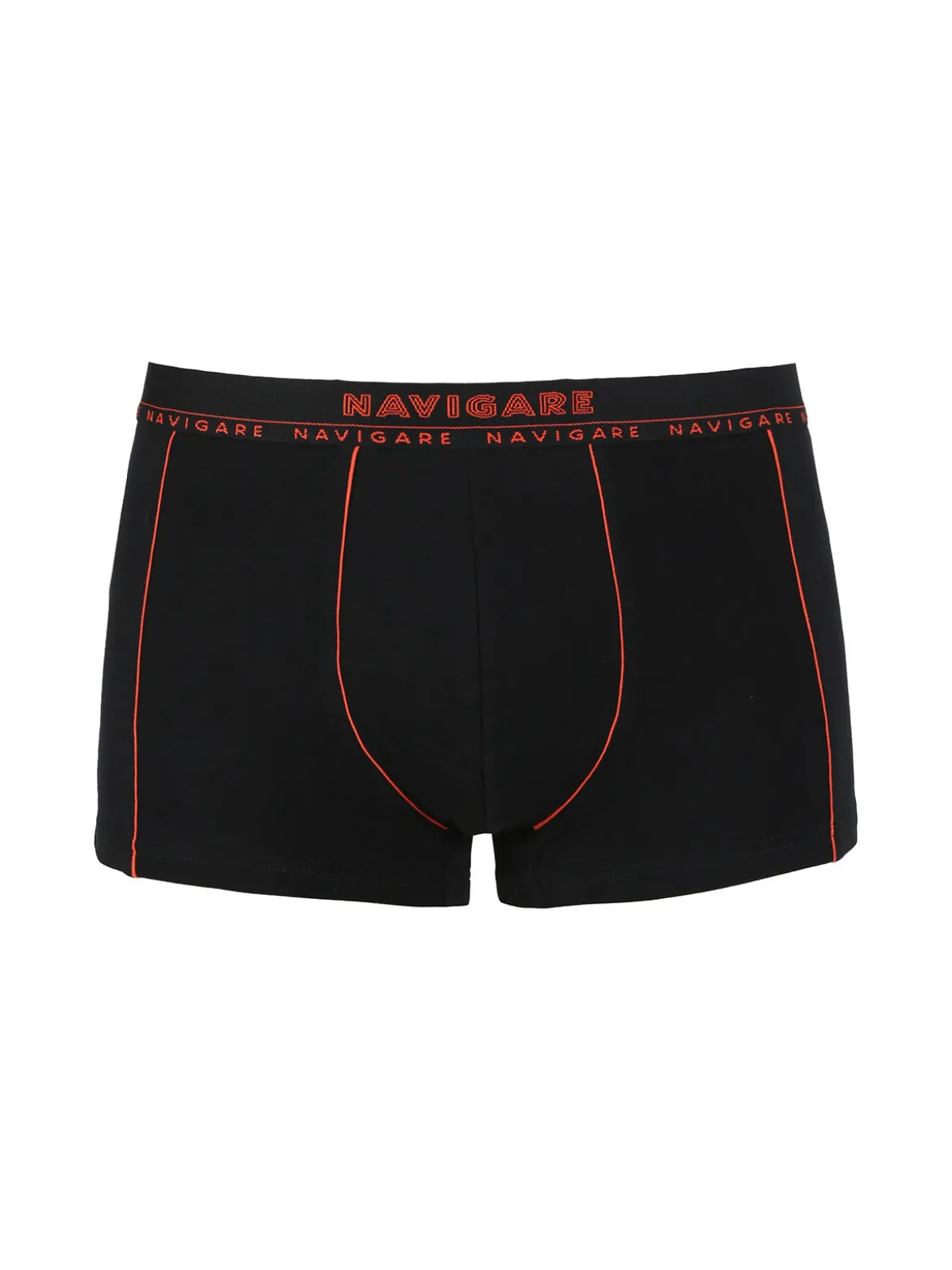 Navigare Boxer uomo in cotone elastico - arancione