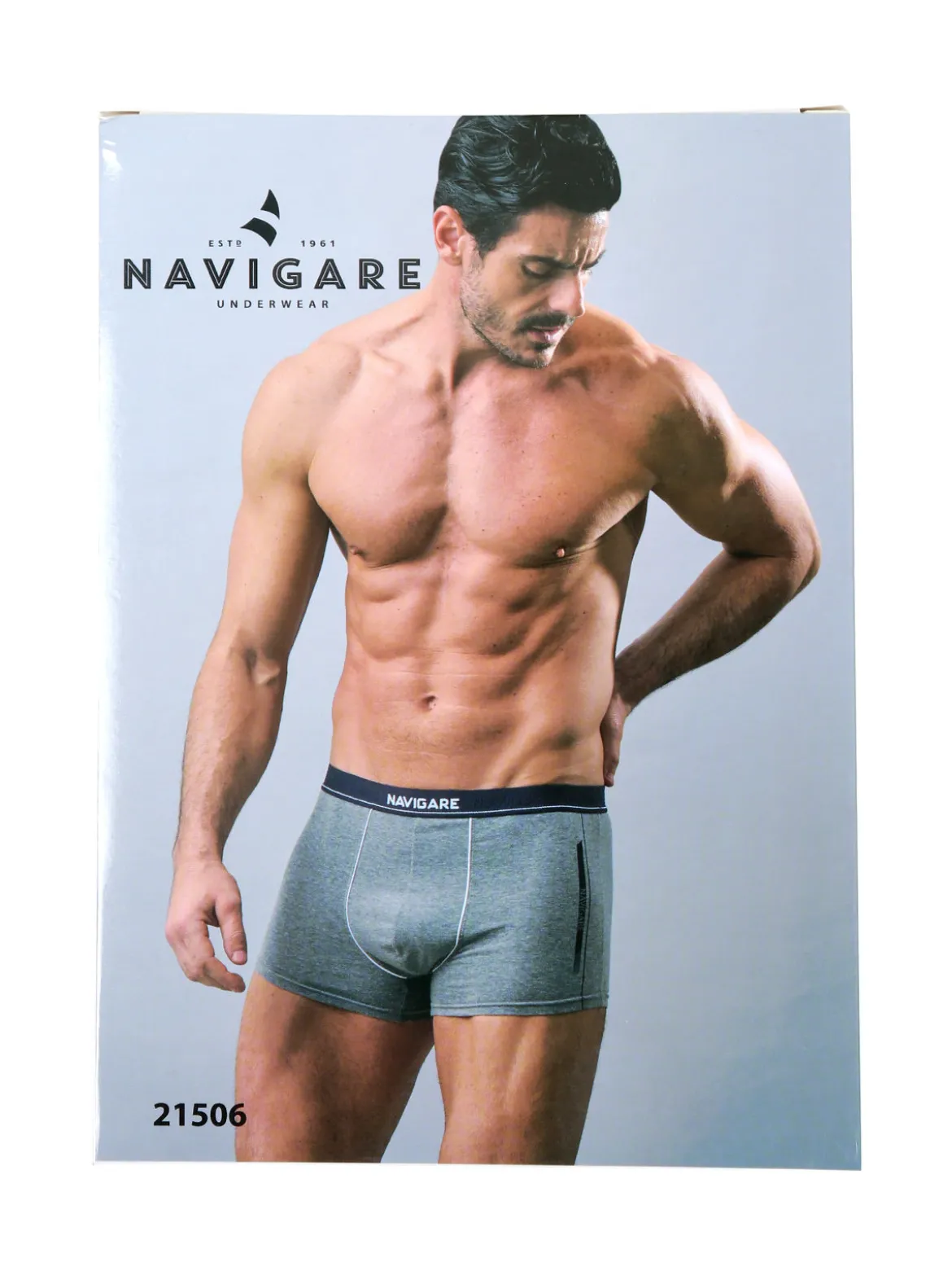 Navigare Boxer uomo in cotone jersey - cielo