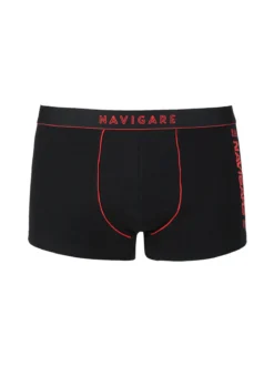 Navigare Boxer uomo in cotone jersey - nero