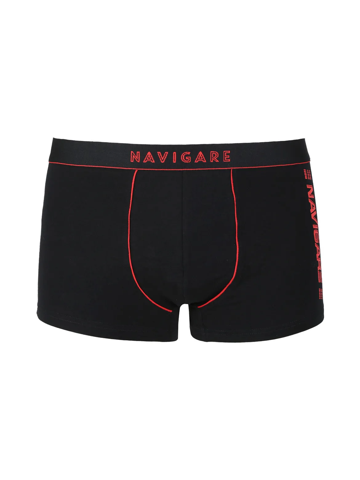 Navigare Boxer uomo in cotone jersey - nero