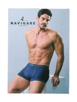 Navigare Boxer uomo in cotone - nero