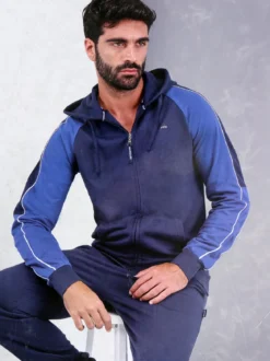 Navigare Completo tuta da uomo 2 pezzi con cappuccio e zip intera