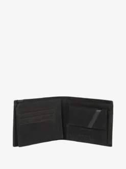 Navigare Portafoglio da uomo in pelle suede - nero