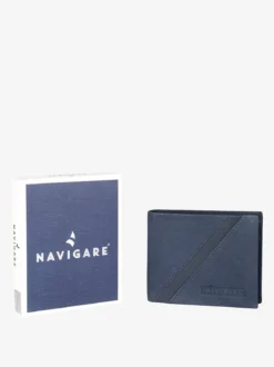 Navigare Portafoglio in pelle da uomo - blu