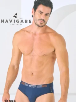 Navigare Slip da uomo in cotone elasticizzato - antracite
