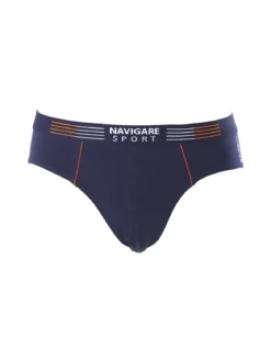 Navigare Slip da uomo in cotone elasticizzato - blu scuro