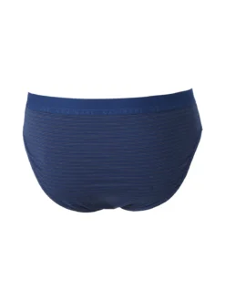 Navigare Slip da uomo rigati in cotone bielastico - blu