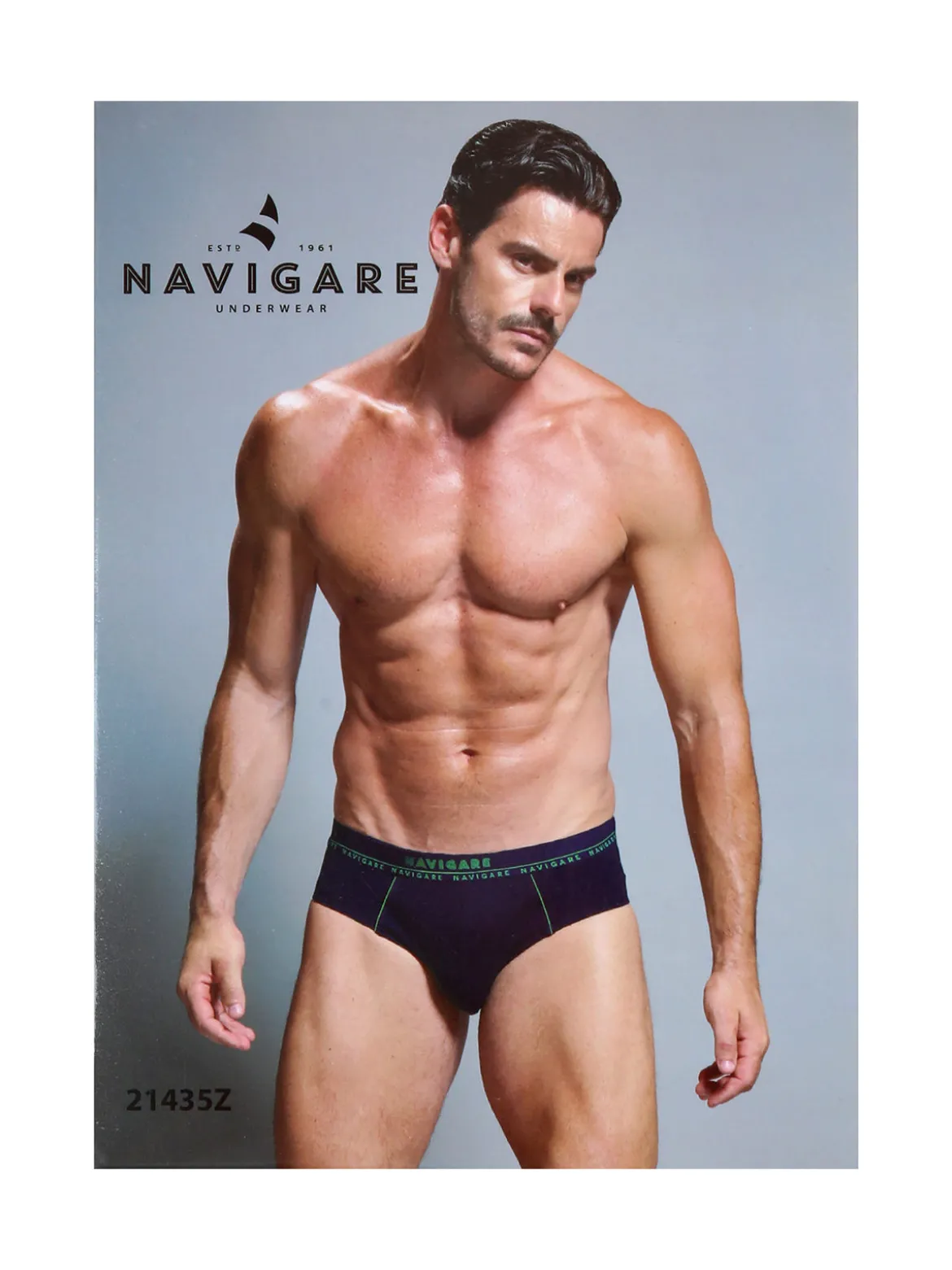 Navigare Slip uomo in cotone elastico - blu scuro