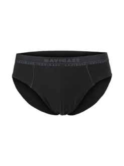 Navigare Slip uomo in cotone elastico - nero