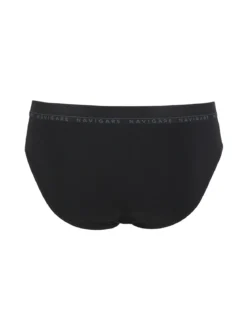 Navigare Slip uomo in cotone elastico - nero