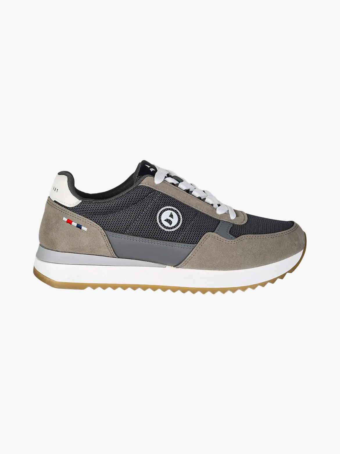 Navigare Sneakers casual da uomo con platform - grigio