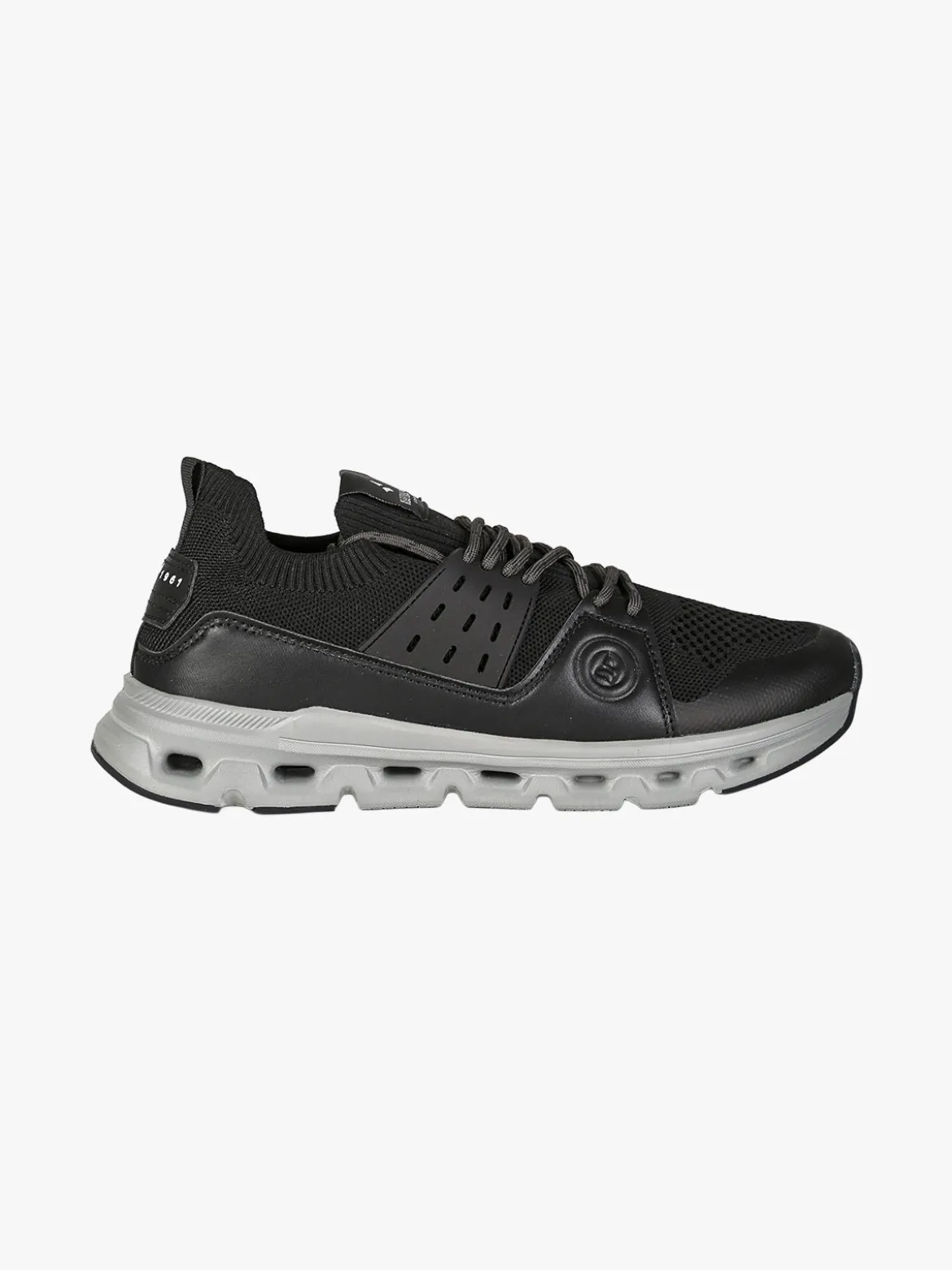 Navigare Sneakers sportive da uomo in maglia - nero
