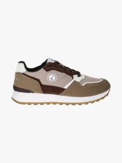Navigare Sneakers stringate da uomo con platform - marrone