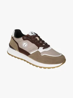 Navigare Sneakers stringate da uomo con platform - marrone