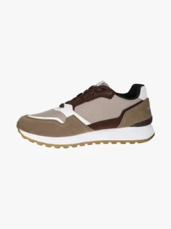 Navigare Sneakers stringate da uomo con platform - marrone