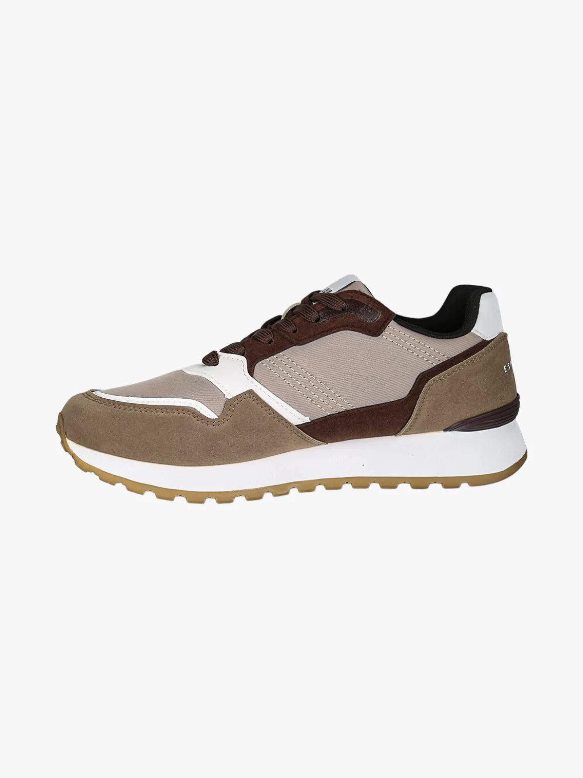 Navigare Sneakers stringate da uomo con platform - marrone