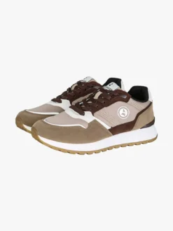 Navigare Sneakers stringate da uomo con platform - marrone
