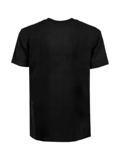 Navigare T-shirt intima da uomo girocollo in caldo cotone - nero