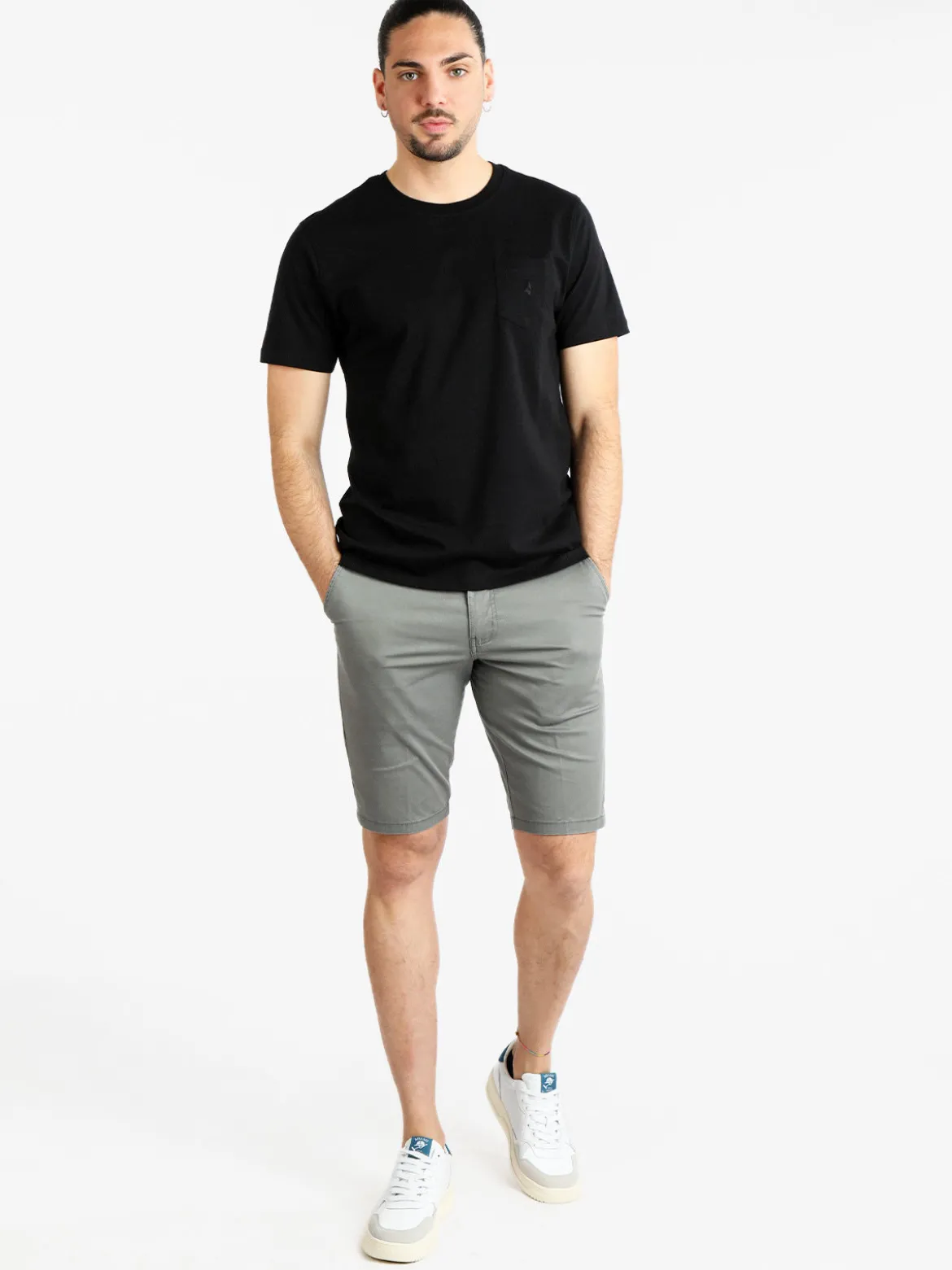 Navigare T-shirt uomo manica corta con taschino