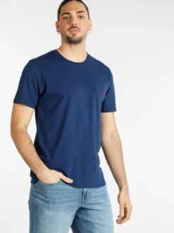 Navigare T-shirt uomo manica corta con taschino
