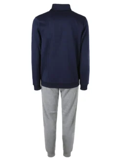 Navy Sail Completo tuta da uomo felpata con zip intera - blu scuro