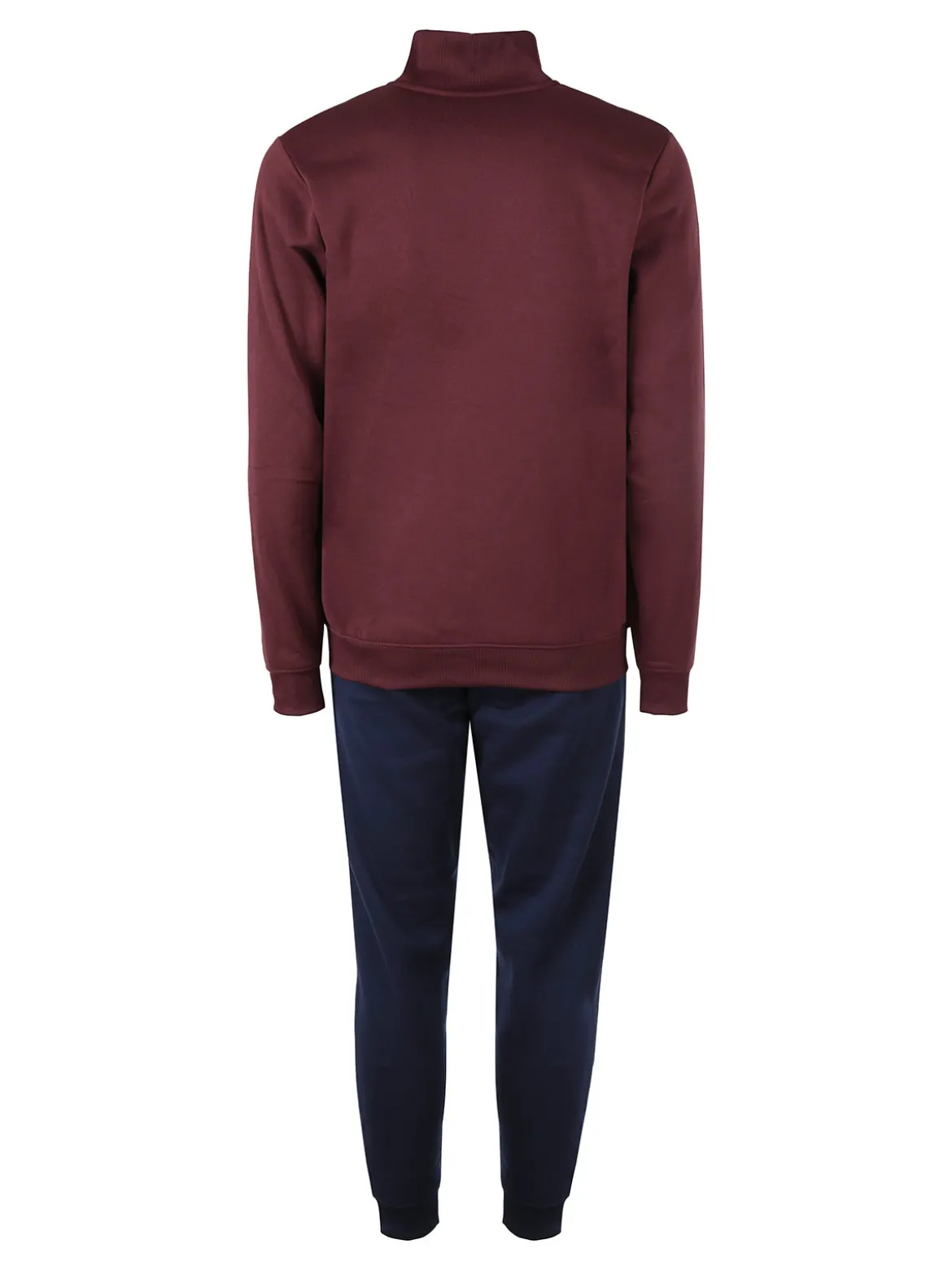 Navy Sail Completo tuta da uomo felpata full zip - bordeaux