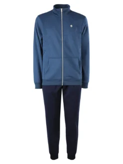 Navy Sail Completo tuta da uomo felpata 2 pezzi con zip intera - avion