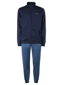 Navy Sail Completo tuta da uomo full zip con interno felpato - blu scuro