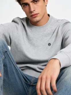 Navy Sail Felpa sportiva da uomo in cotone