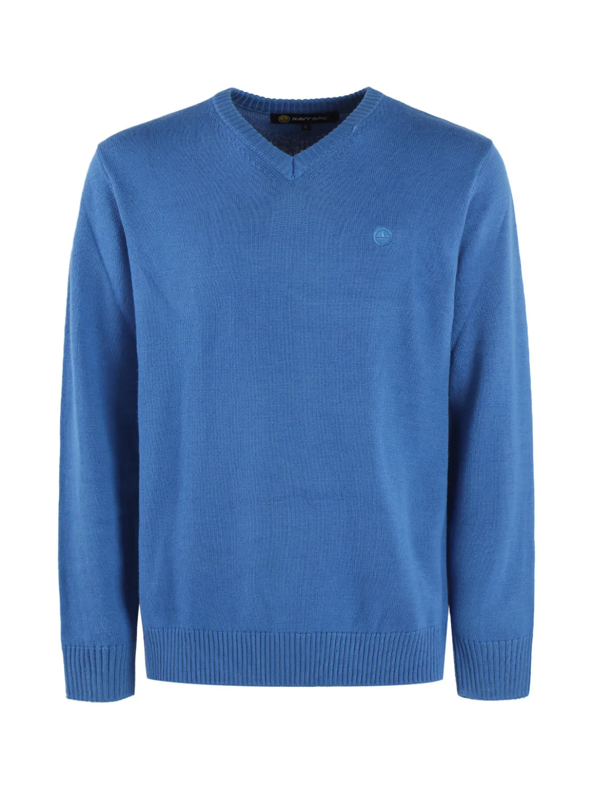 Navy Sail Maglione da uomo misto lana con scollo V