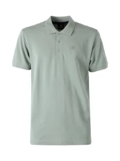 Navy Sail Polo da uomo in cotone a maniche corte - pistacchio