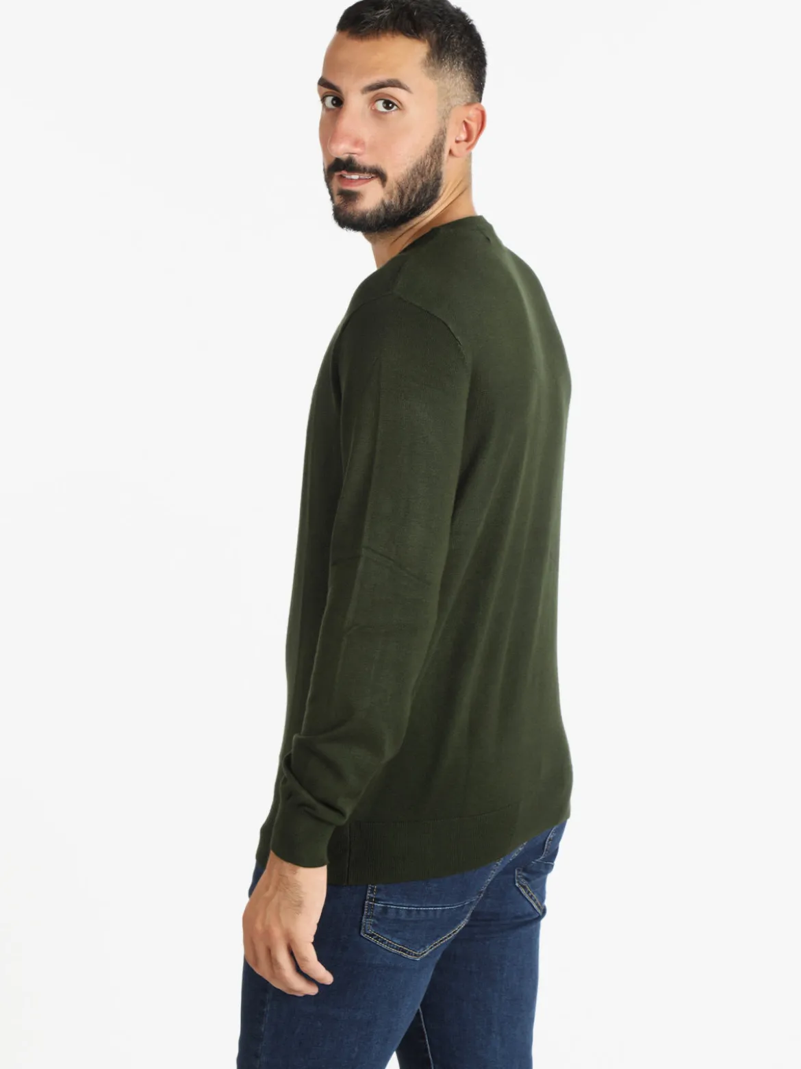 Navy Sail Pullover uomo scollo tondo
