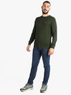 Navy Sail Pullover uomo scollo tondo