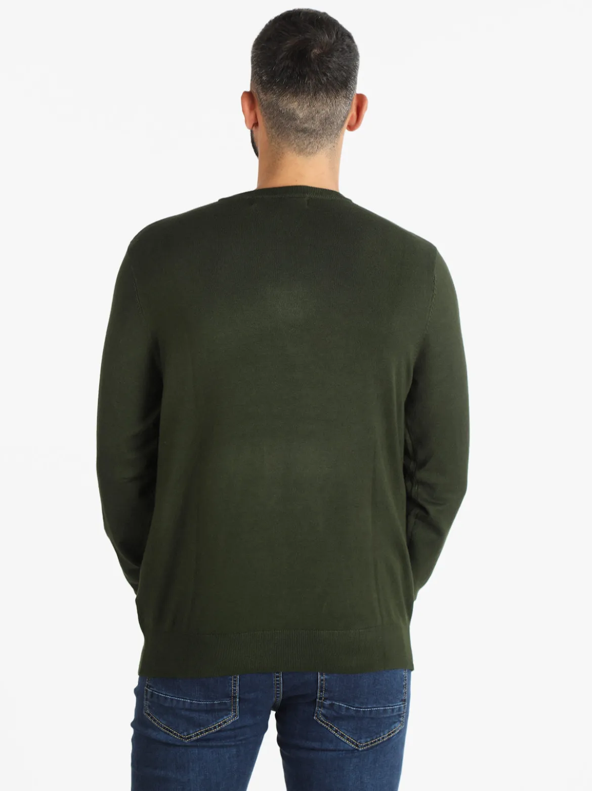 Navy Sail Pullover uomo scollo tondo