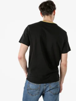 Navy Sail T-shirt da uomo in cotone con logo - nero