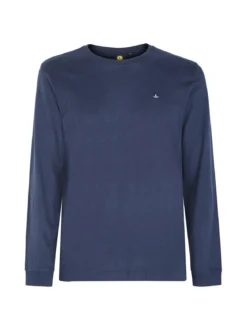 Navy Sail T-shirt uomo girocollo a maniche lunghe