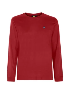 Navy Sail T-shirt uomo girocollo a maniche lunghe