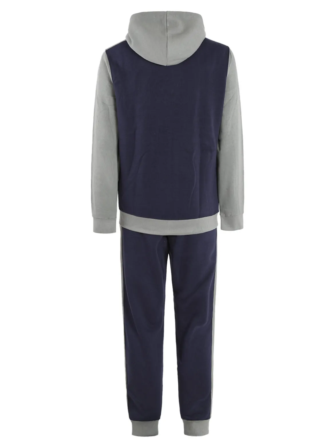 Navy Sail Tuta felpata da uomo con cappuccio e zip