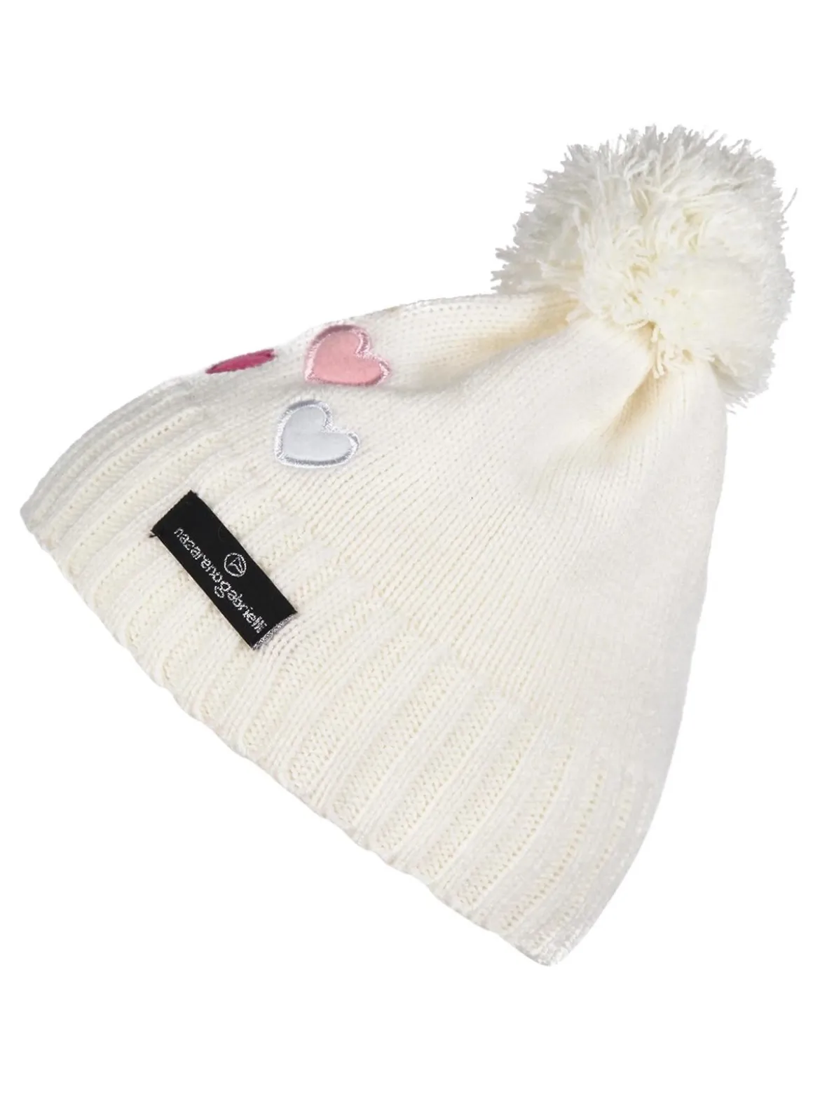 Nazareno Gabrielli Cappellino con pompon e ricami