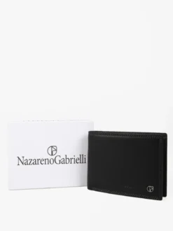 Nazareno Gabrielli Portafoglio in pelle da uomo con portamonete