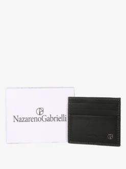 Nazareno Gabrielli Portatessere in pelle da uomo