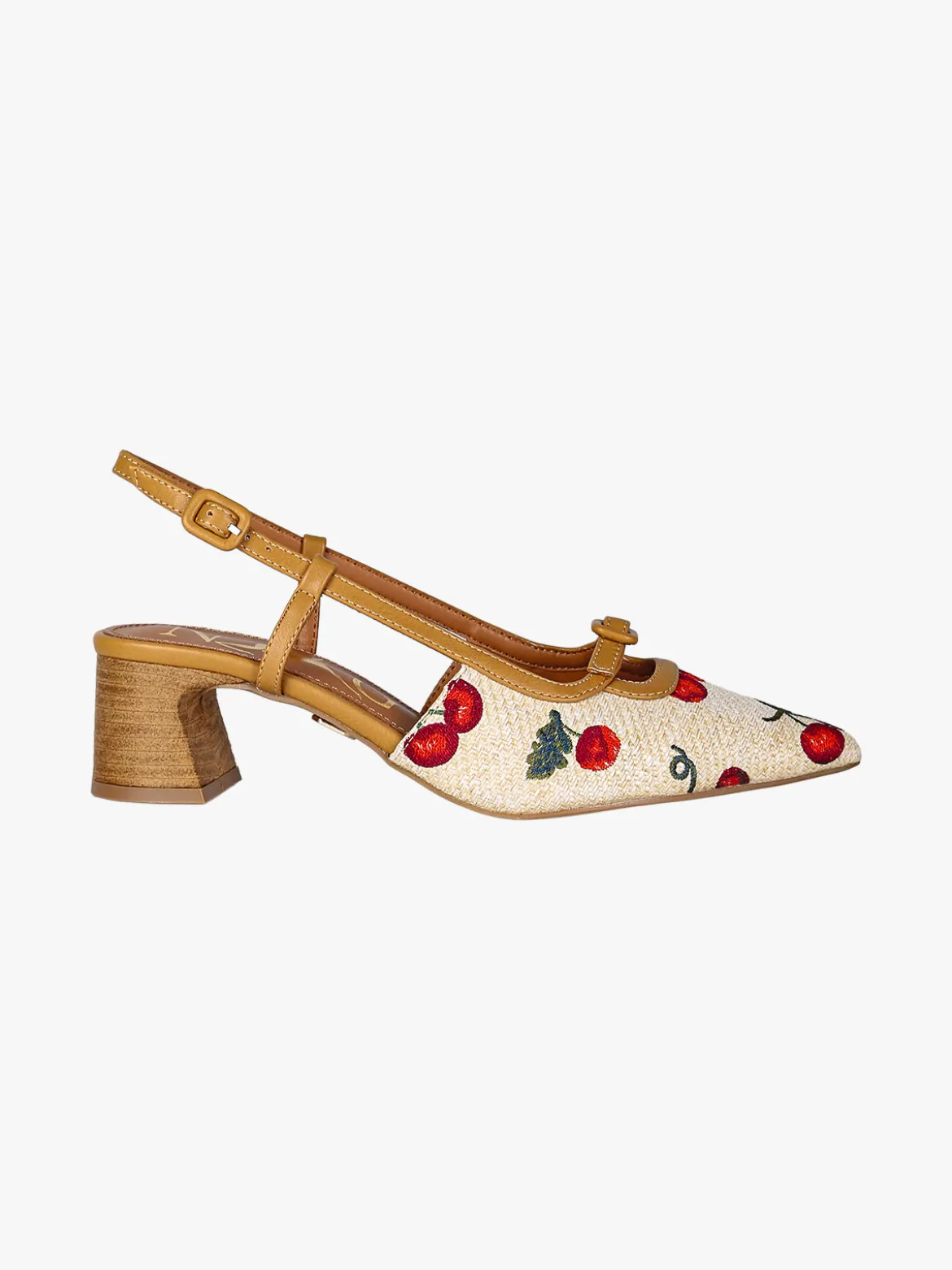Nazareno Gabrielli Slingback donna aperte dietro con cinturino alla caviglia - multicolore