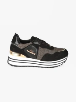 Nazareno Gabrielli Sneakers donna brillantinate con platform