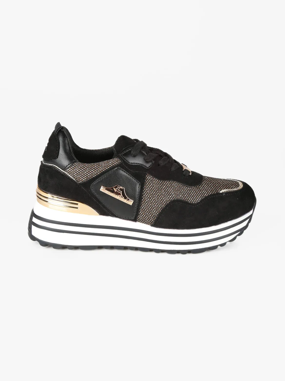 Nazareno Gabrielli Sneakers donna brillantinate con platform