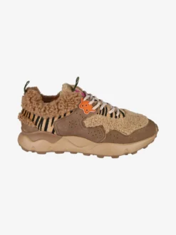 Nazareno Gabrielli Sneakers donna con dettagli orsetto e platform - taupe
