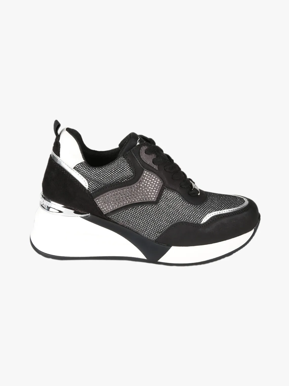 Nazareno Gabrielli Sneakers donna con zeppa e strass
