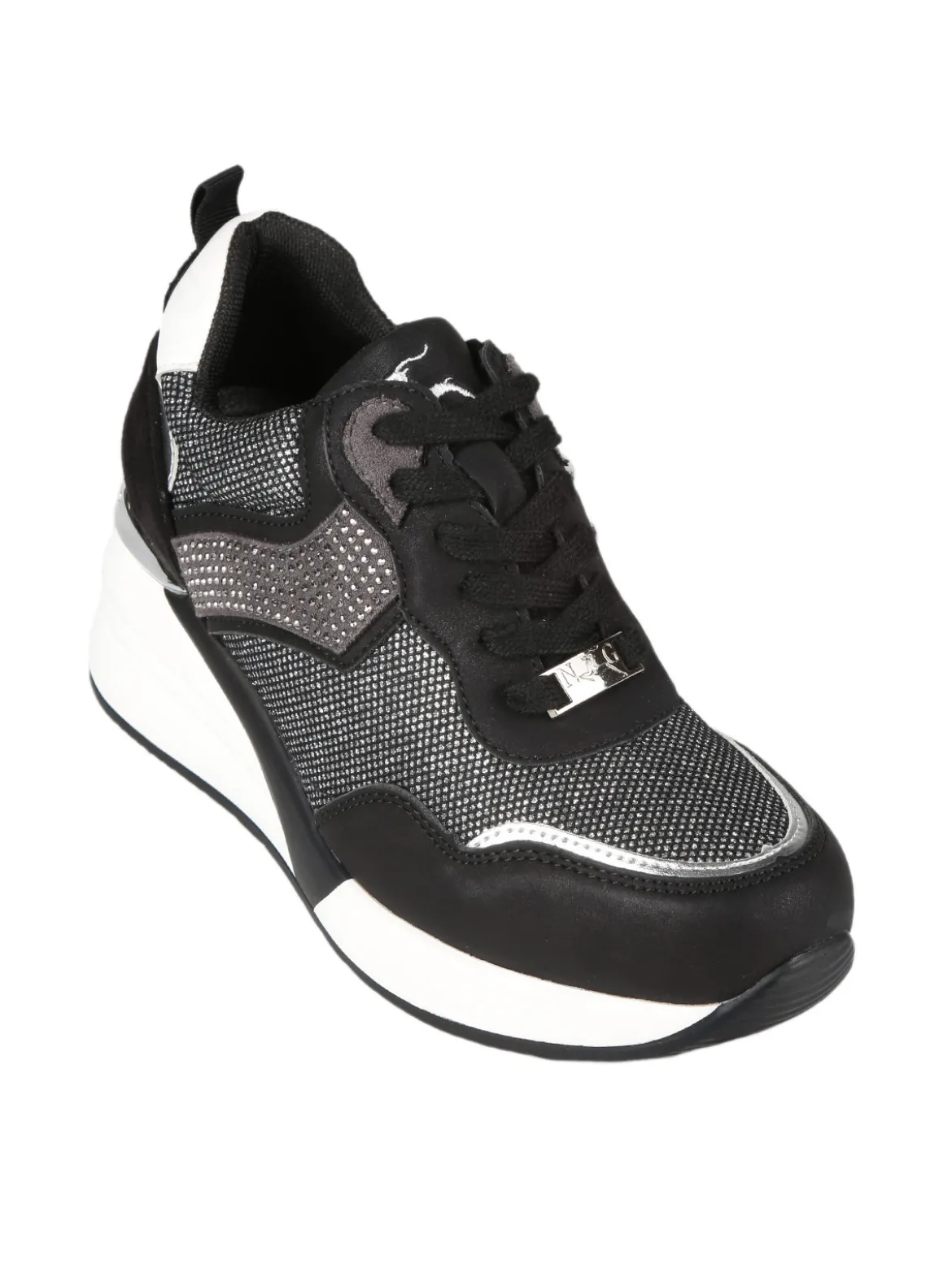Nazareno Gabrielli Sneakers donna con zeppa e strass