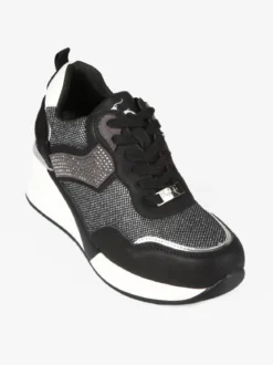 Nazareno Gabrielli Sneakers donna con zeppa e strass